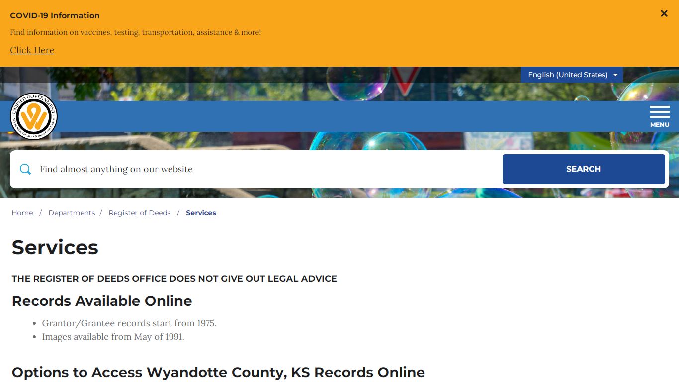 Services – Unified Government of Wyandotte County and Kansas City